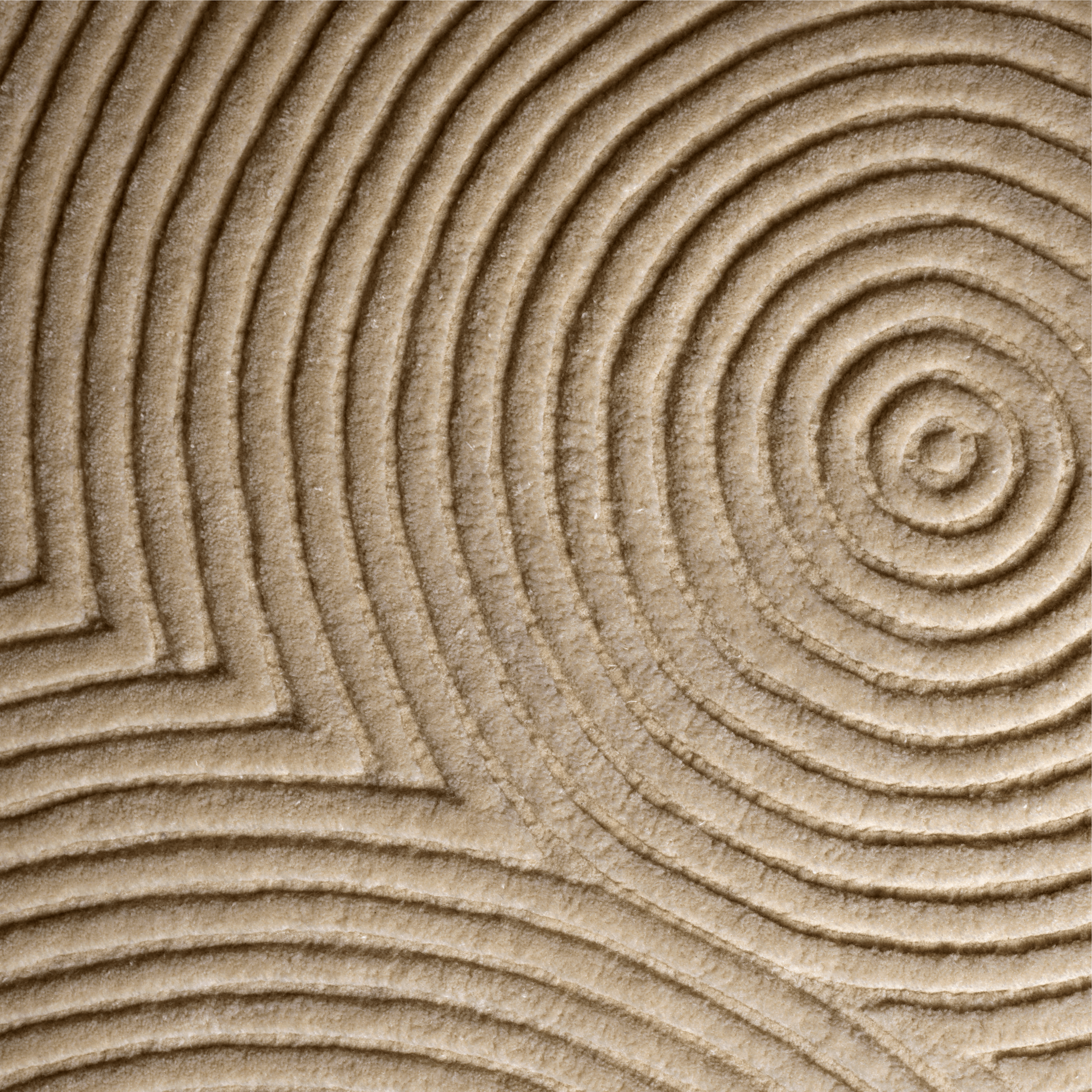 Zen Rounded rug brown