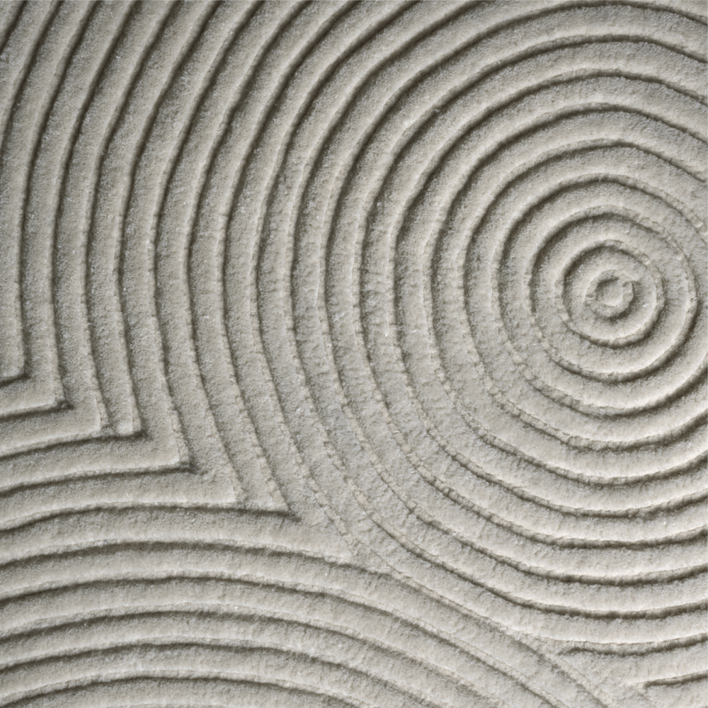 Zen Rounded rug gray