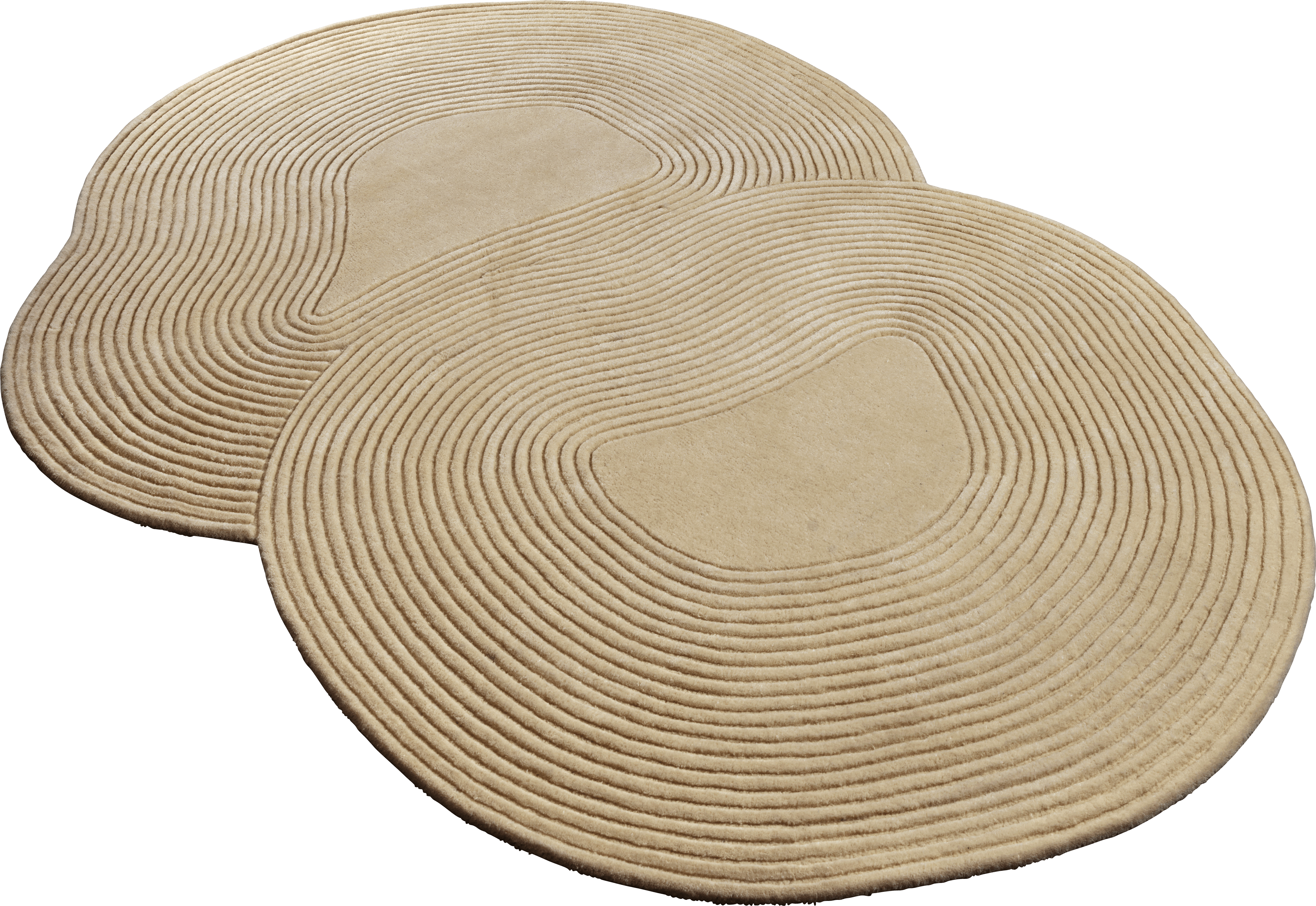 Zen Shaped beige rug