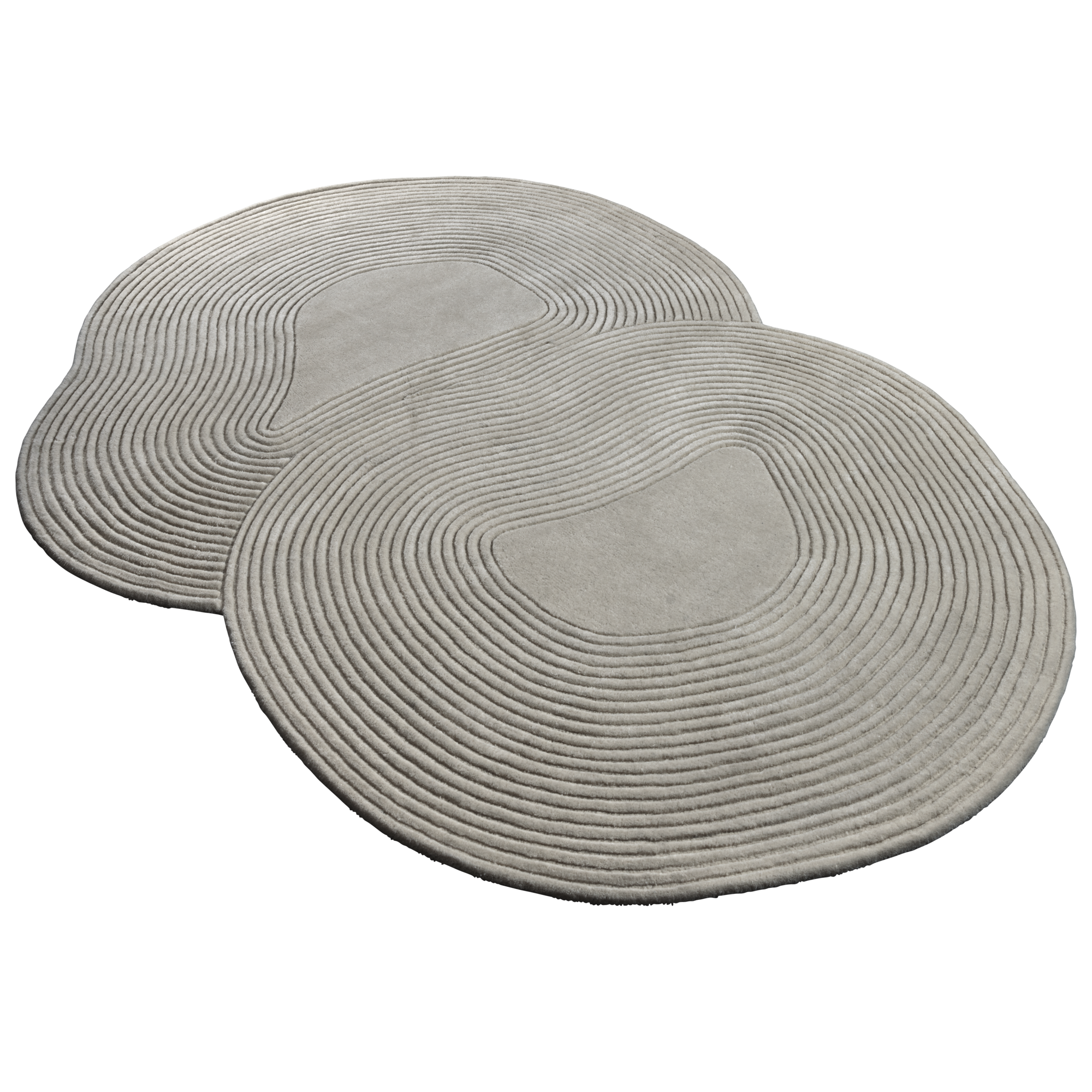 Zen Shaped rug gray