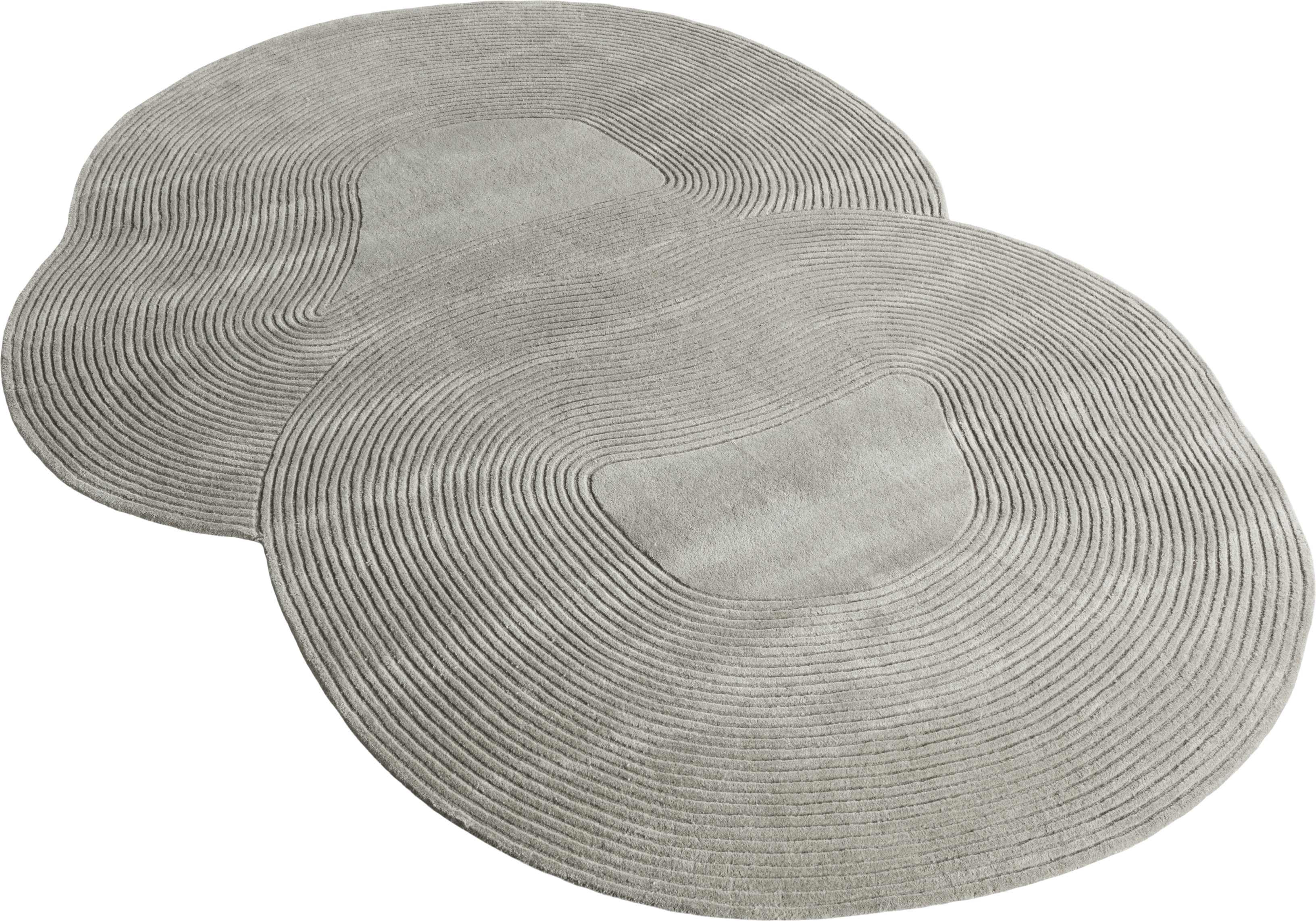 Zen Shaped rug gray