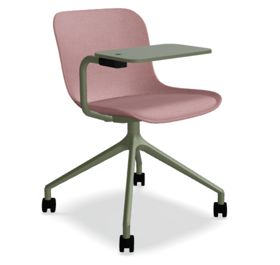 Swivel chair Baltic 2 Classic Aluminum base with wheels to a soft surface