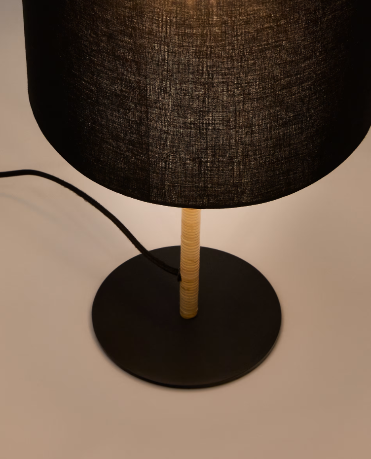 Pina black table lamp