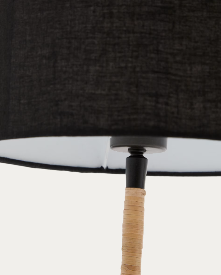 Pina black table lamp