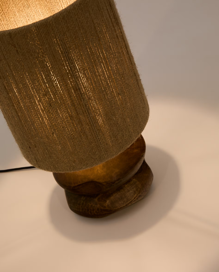 Corgenic table lamp acacia wood