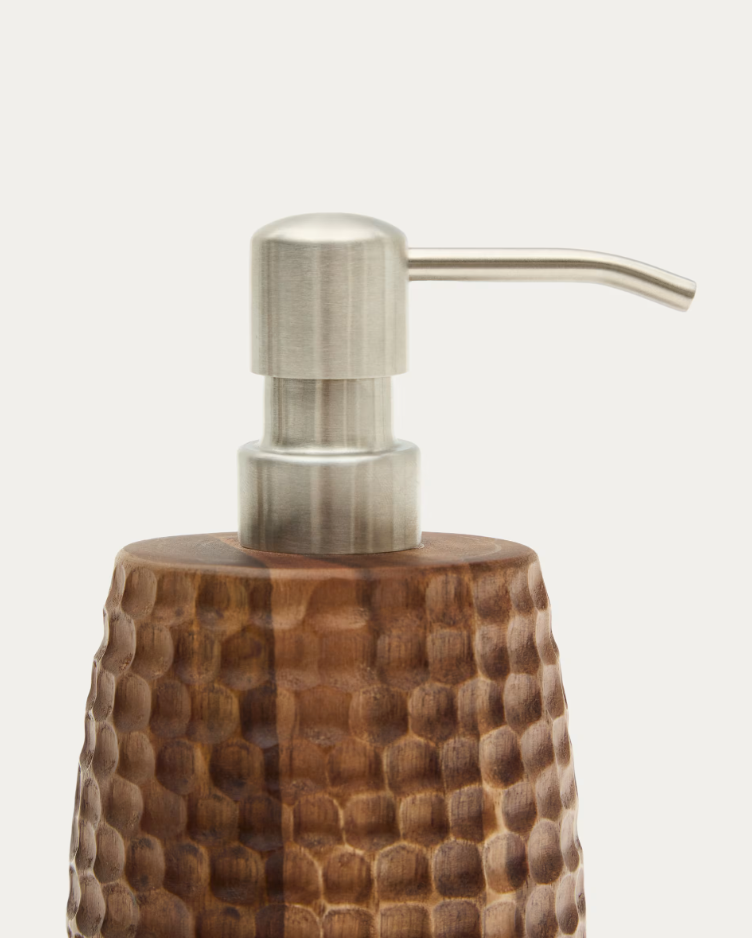 Soap dispenser phrase acacia wood