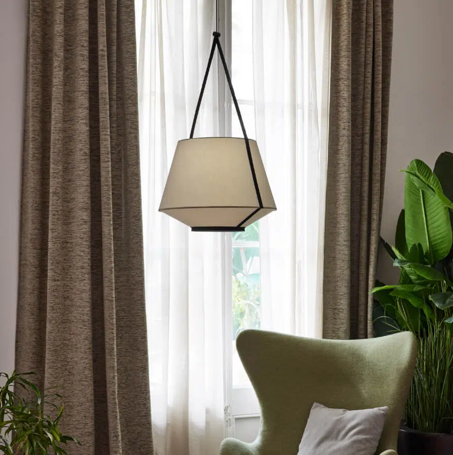 Carrie beige hanging lamp