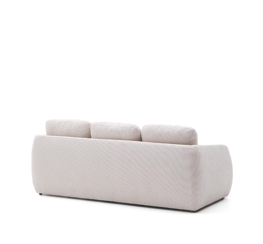 Folding sofa of 3-person Écru laira