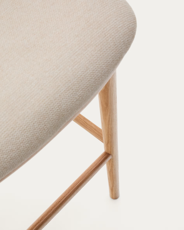 Ciselia beige bar chair szenil with a bright base