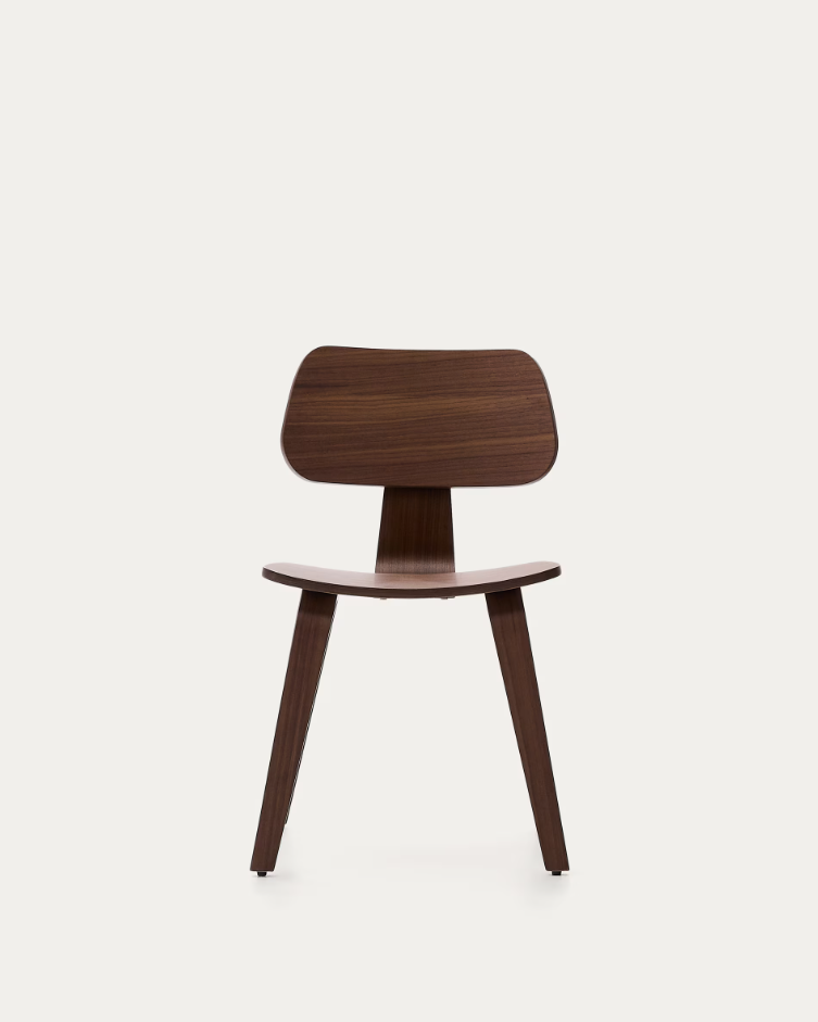 Walnut veneer chair