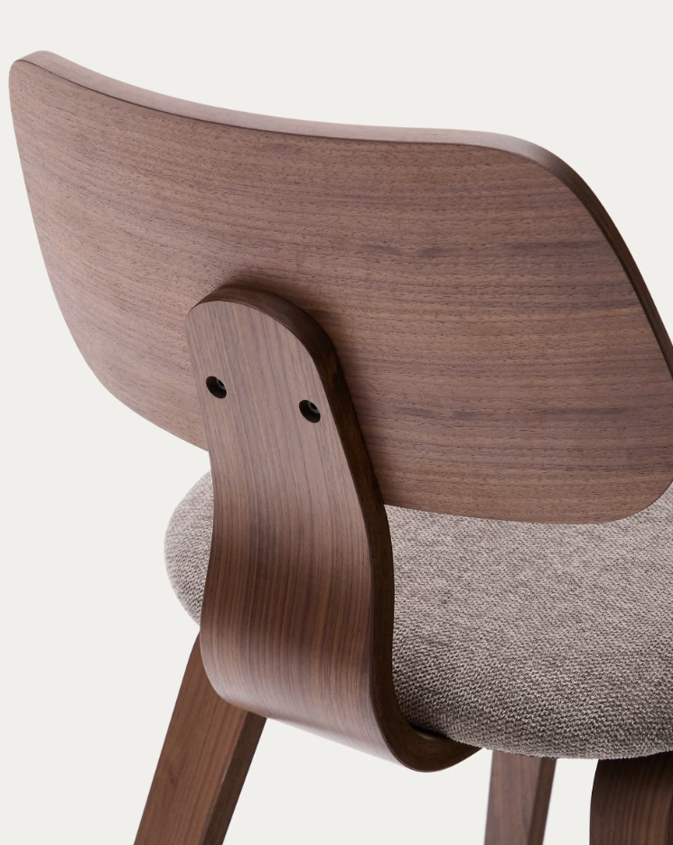 Upholstered chair Gena Walnut Veneer