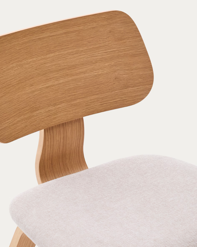 Upholstered chair Gena Oak Veneer