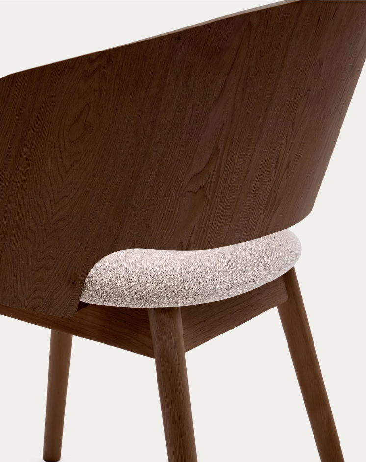 Senoa chair veneer ash with a dark finish