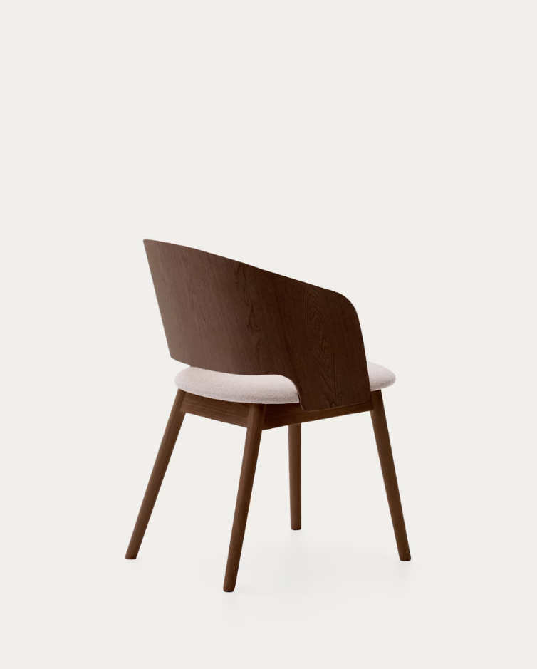 Senoa chair veneer ash with a dark finish