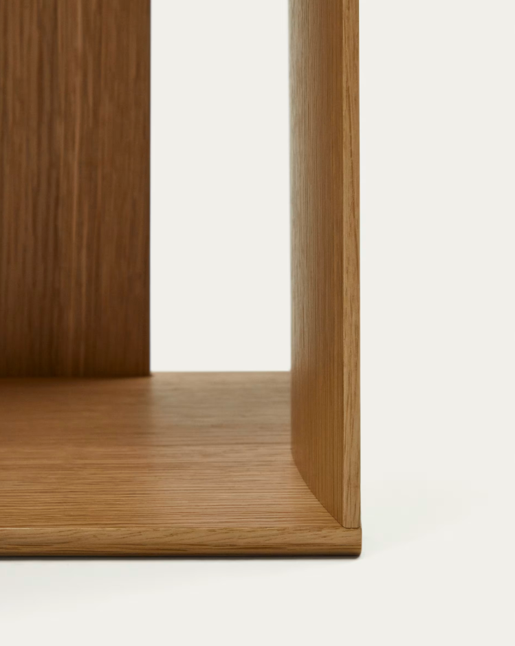 6-Modular Litto oak veneer bookcase