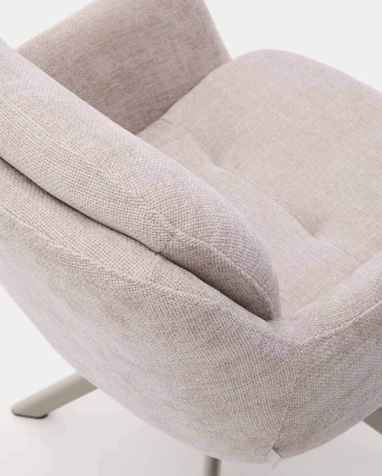 LEXA beige skym rotary chair