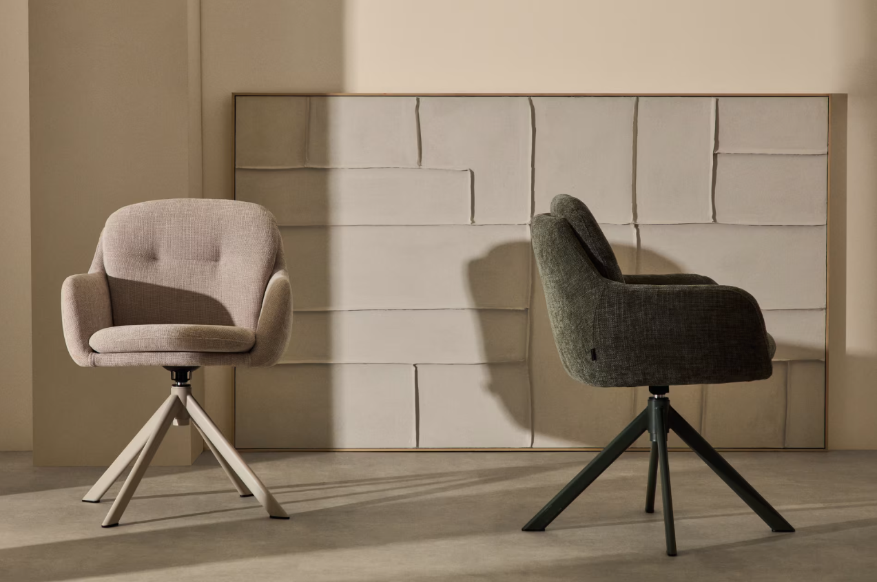 LEXA beige skym rotary chair