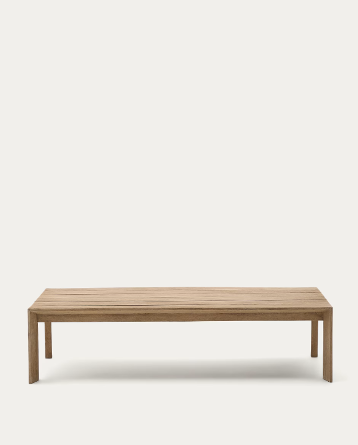 External coffee table amber acacia wood