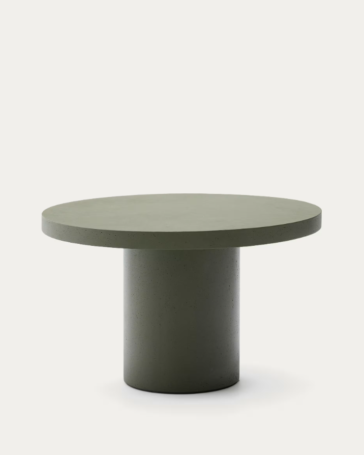 Aigablava garden table green cement