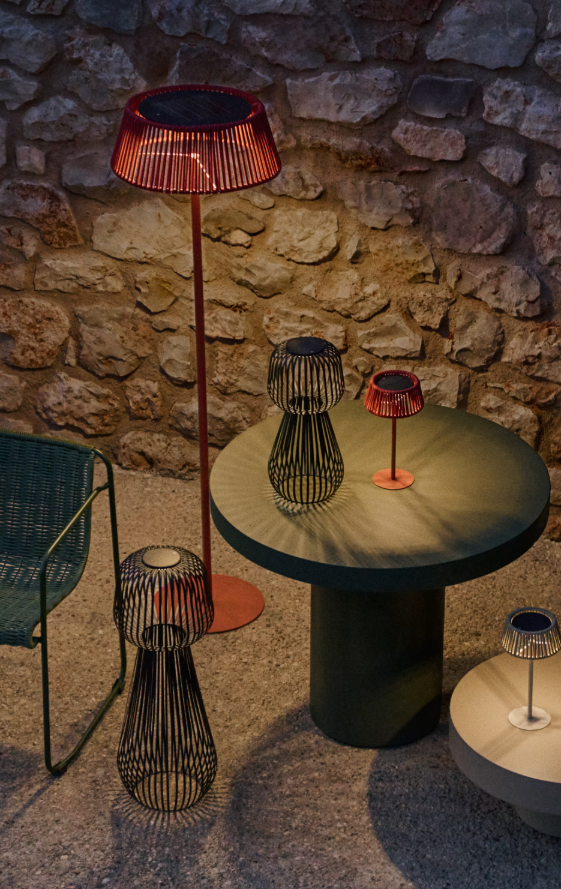 External floor lamp Aldet Lina in terracotta color [Julia] [Amelia SPR]