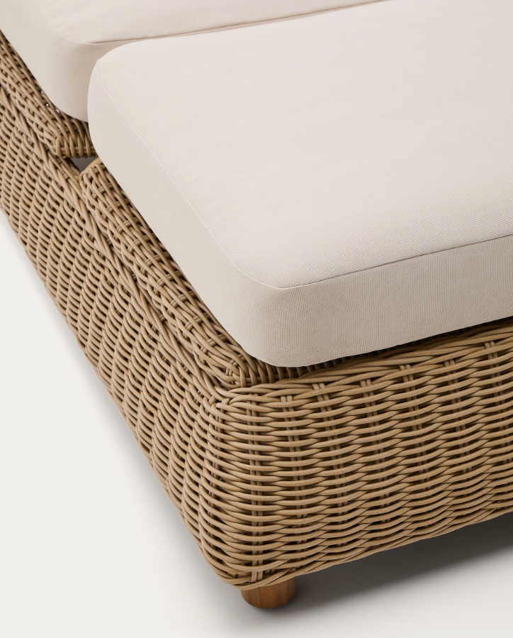 Double deckchair synthetic rattan [Julia] [Amelia SPR]