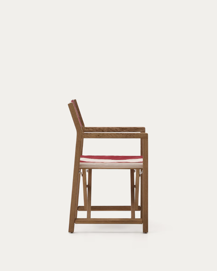 Folding chair of Vilara Bordo-Bega with the acacia base [Julia] [Amelia SPR]