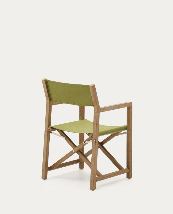 Vilara Zielony external chair with an acacia base [Julia] [Amelia SPR]