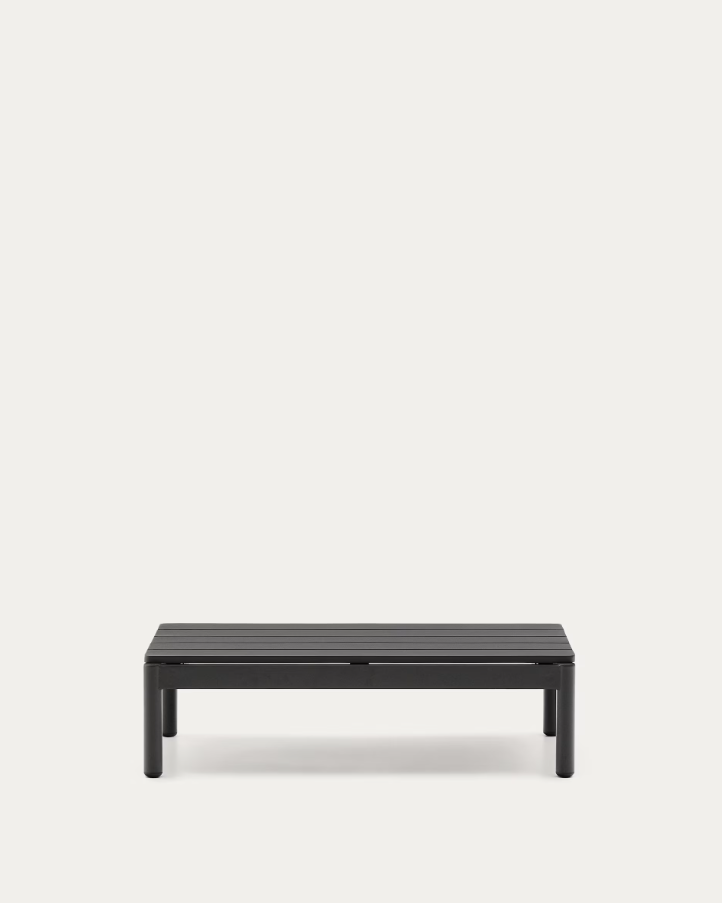 External coffee table Sorells black aluminum