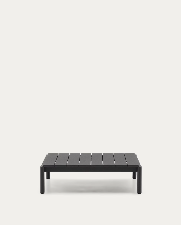 External coffee table Sorells black aluminum