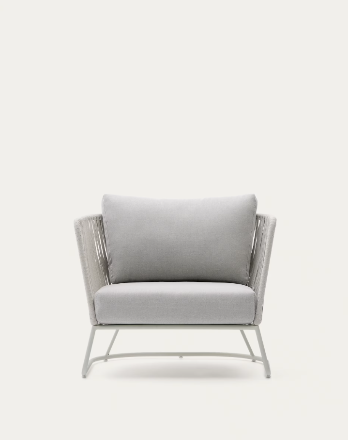 Gray saconca garden armchair