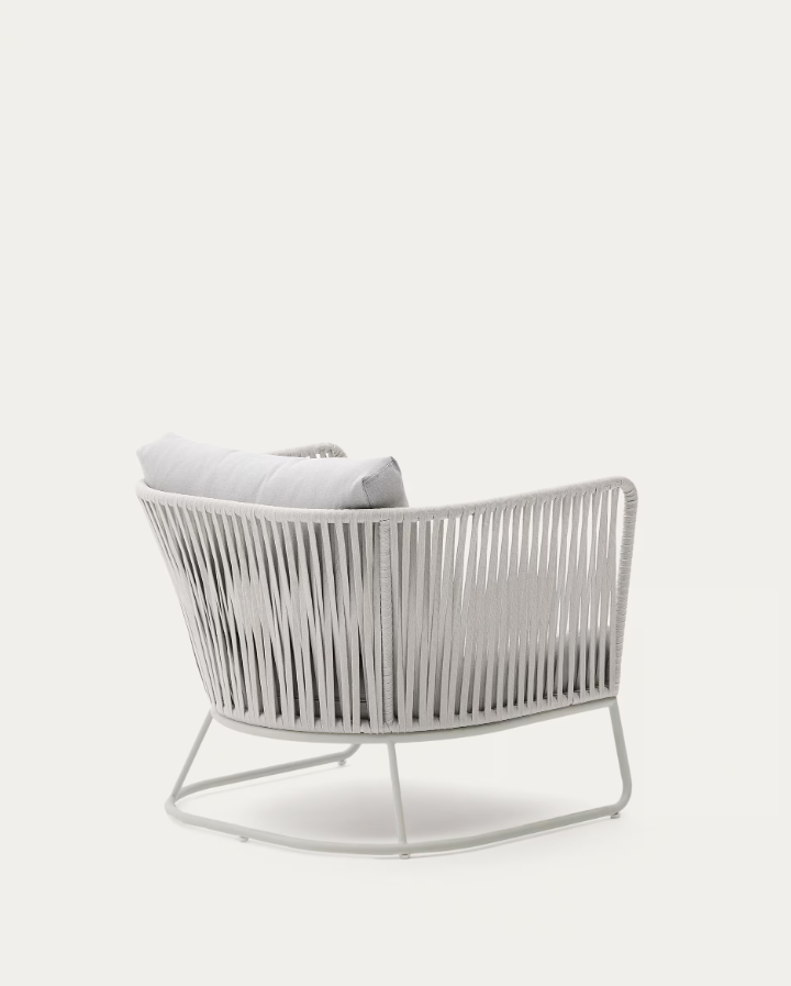 Gray saconca garden armchair