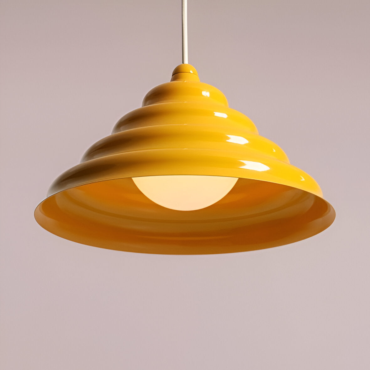 Hanging lamp yellow