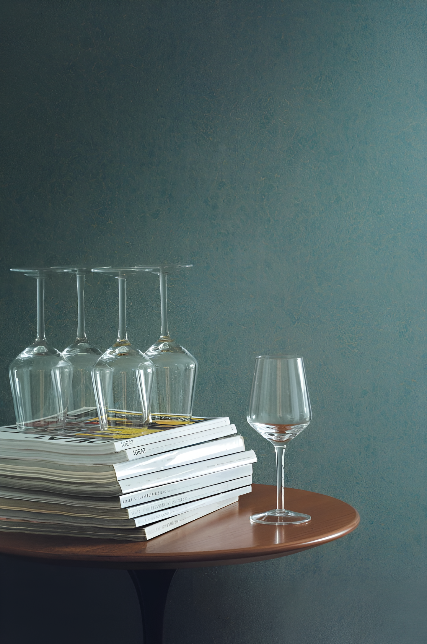 Structural wallpaper with metallic reflections DANDY UNI GALLANT - TERRACOTTA terracotta