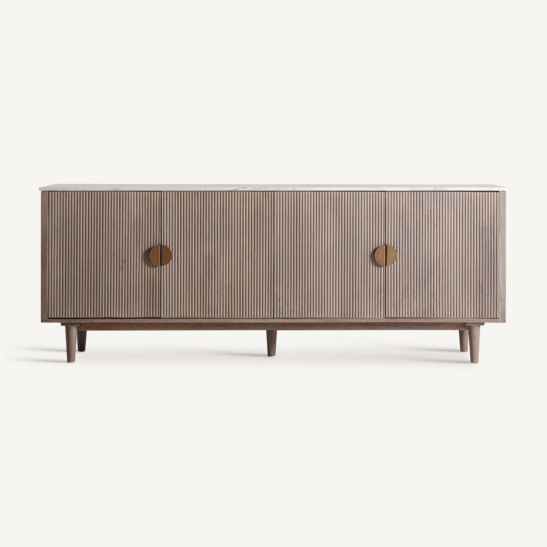 ZERF Chest of Drawers in Mango Wood with Marble Top
