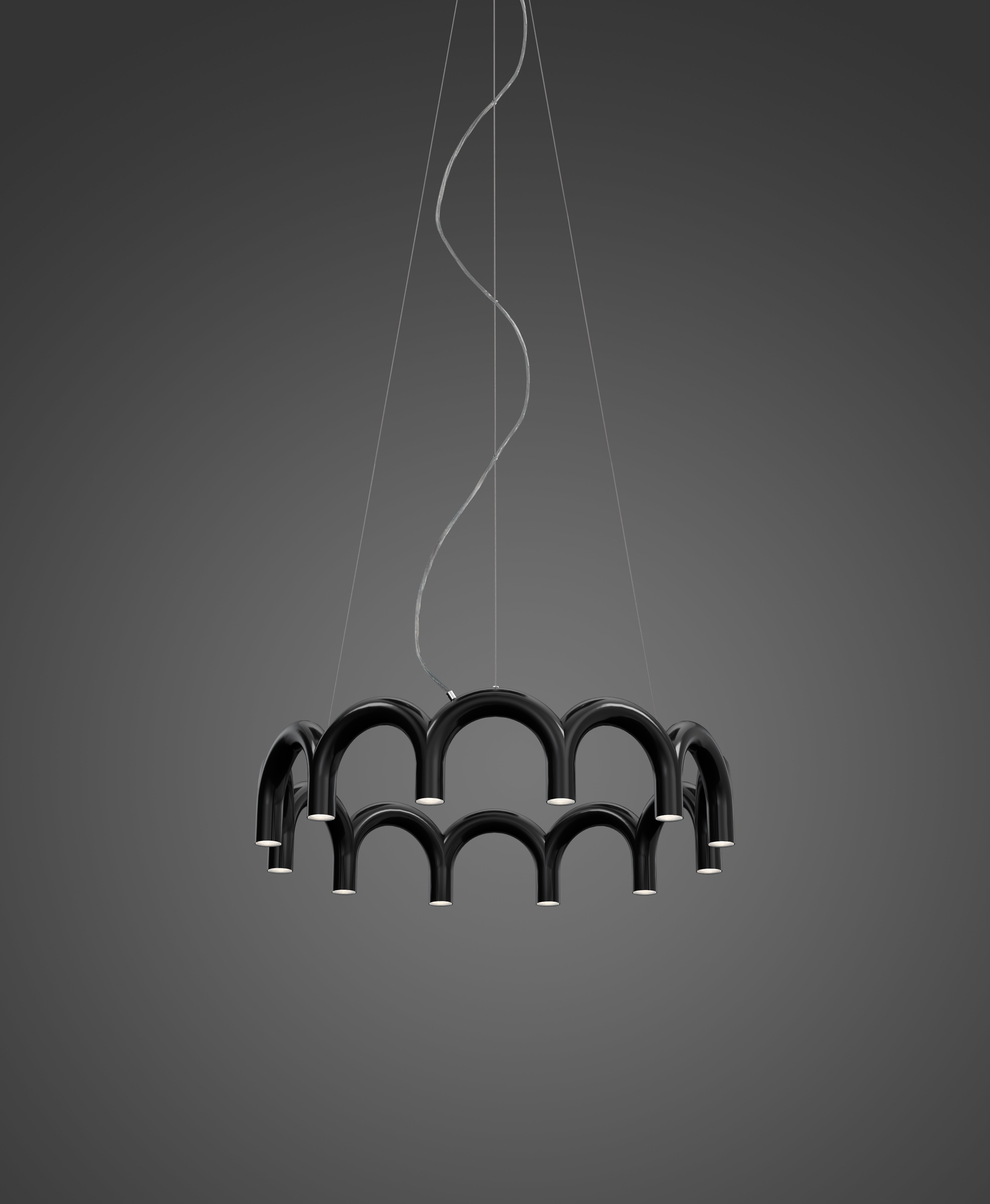 ARCH CIRCLE black pendant lamp