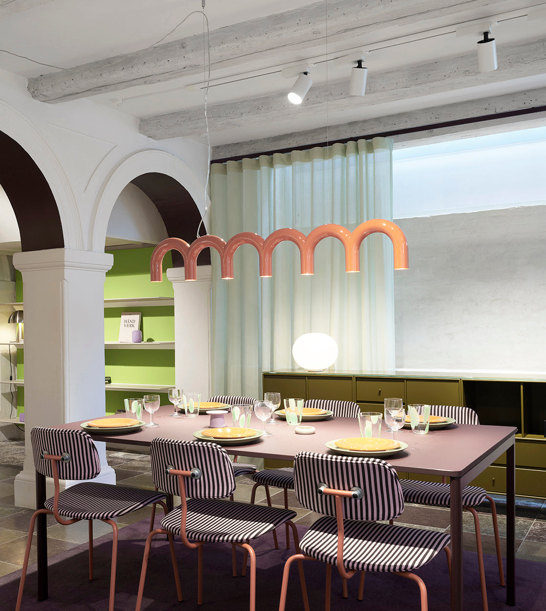 ARCH STRAIGHT pendant lamp beige