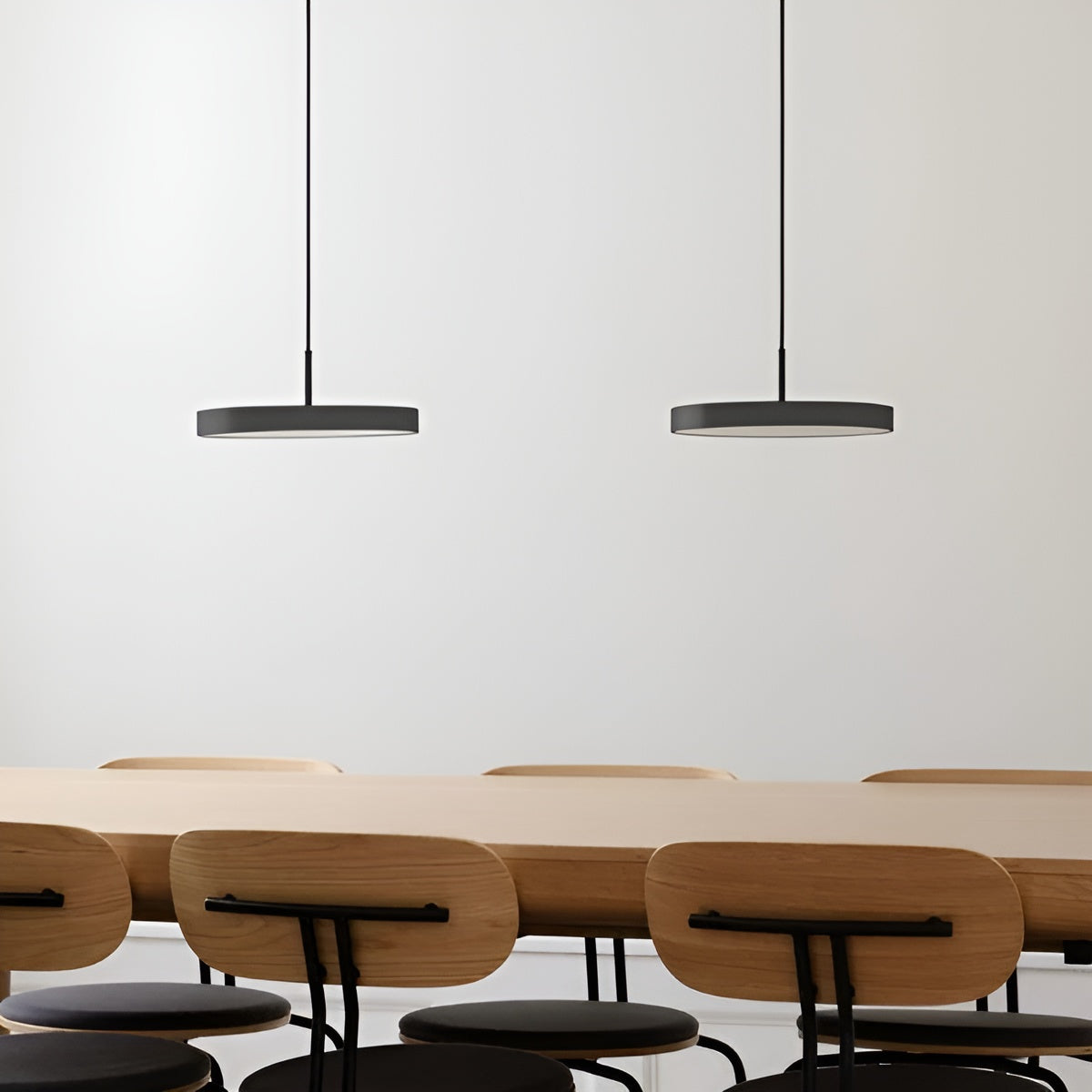 ASTERIA PLUS pendant lamp in anthracite with black insert