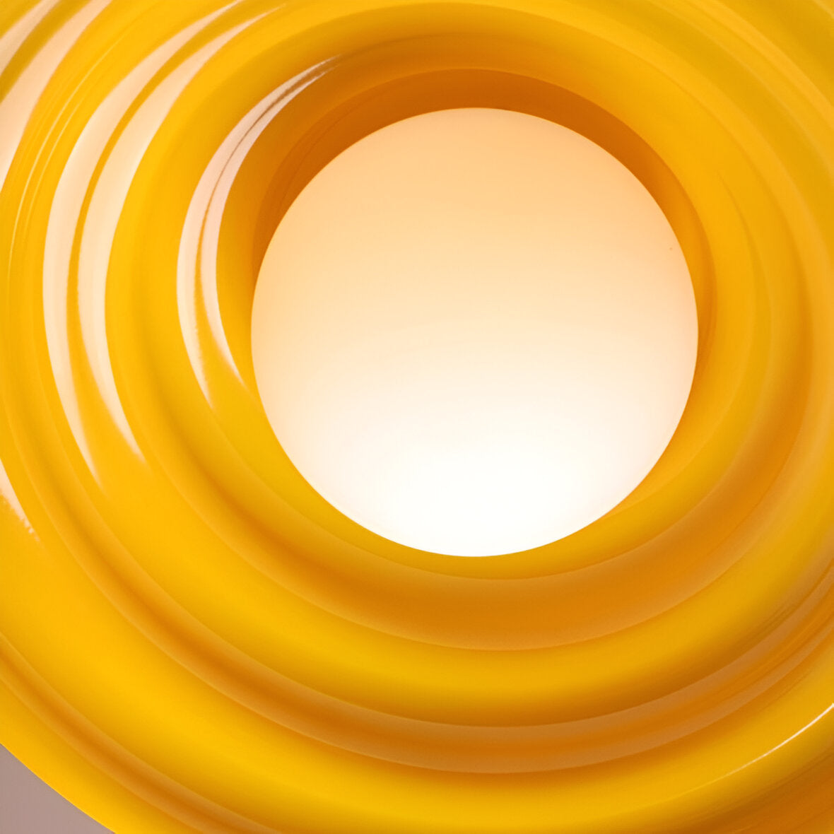 Hanging lamp yellow