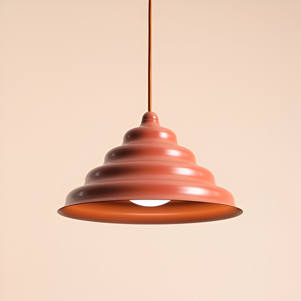 Hanging lamp brick wave