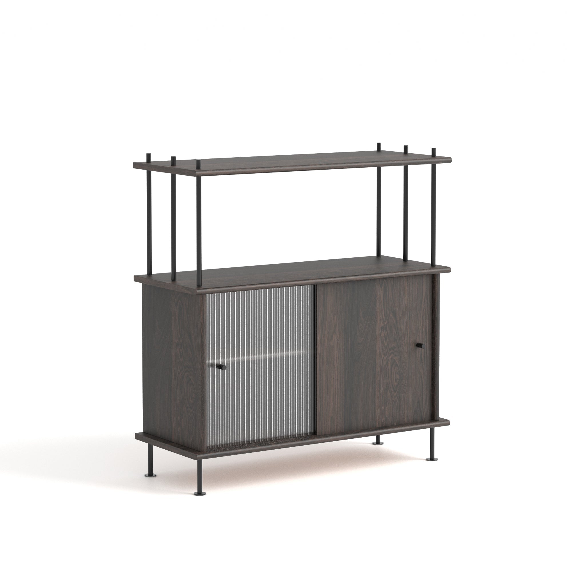 BAVA 100 Cabinet in Ebony Oak Wood