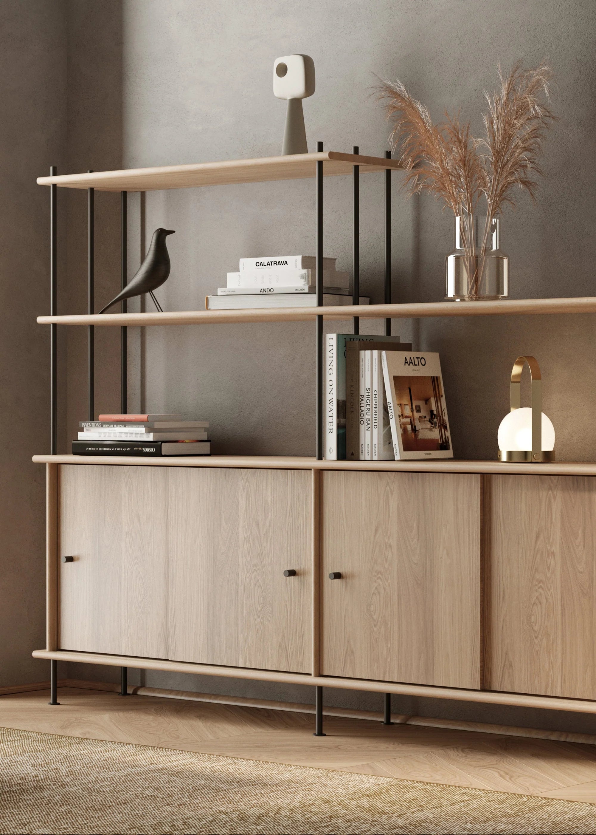 BAVA 200 Cabinet in Ebony Oak Wood