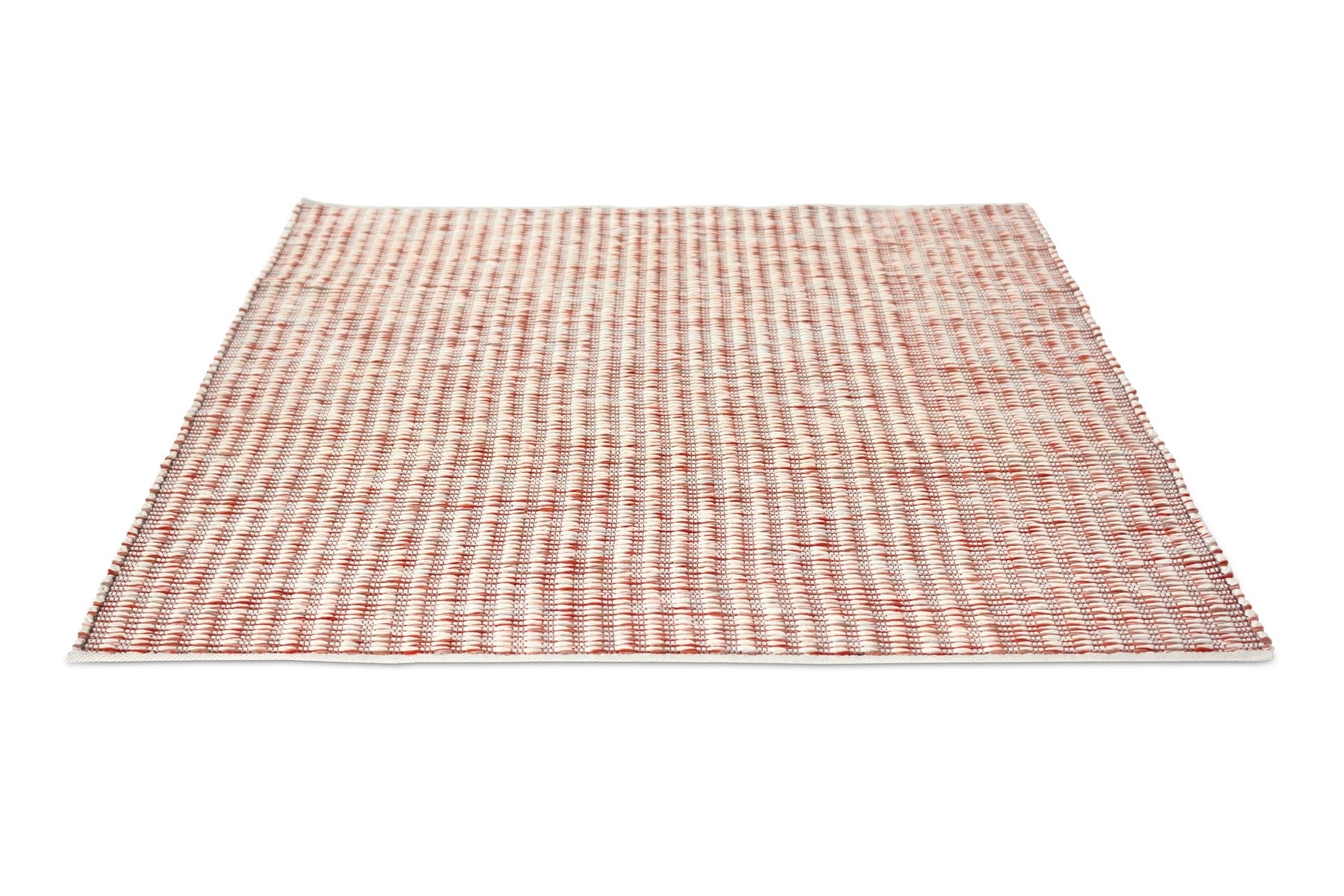 Red-beige grain rug