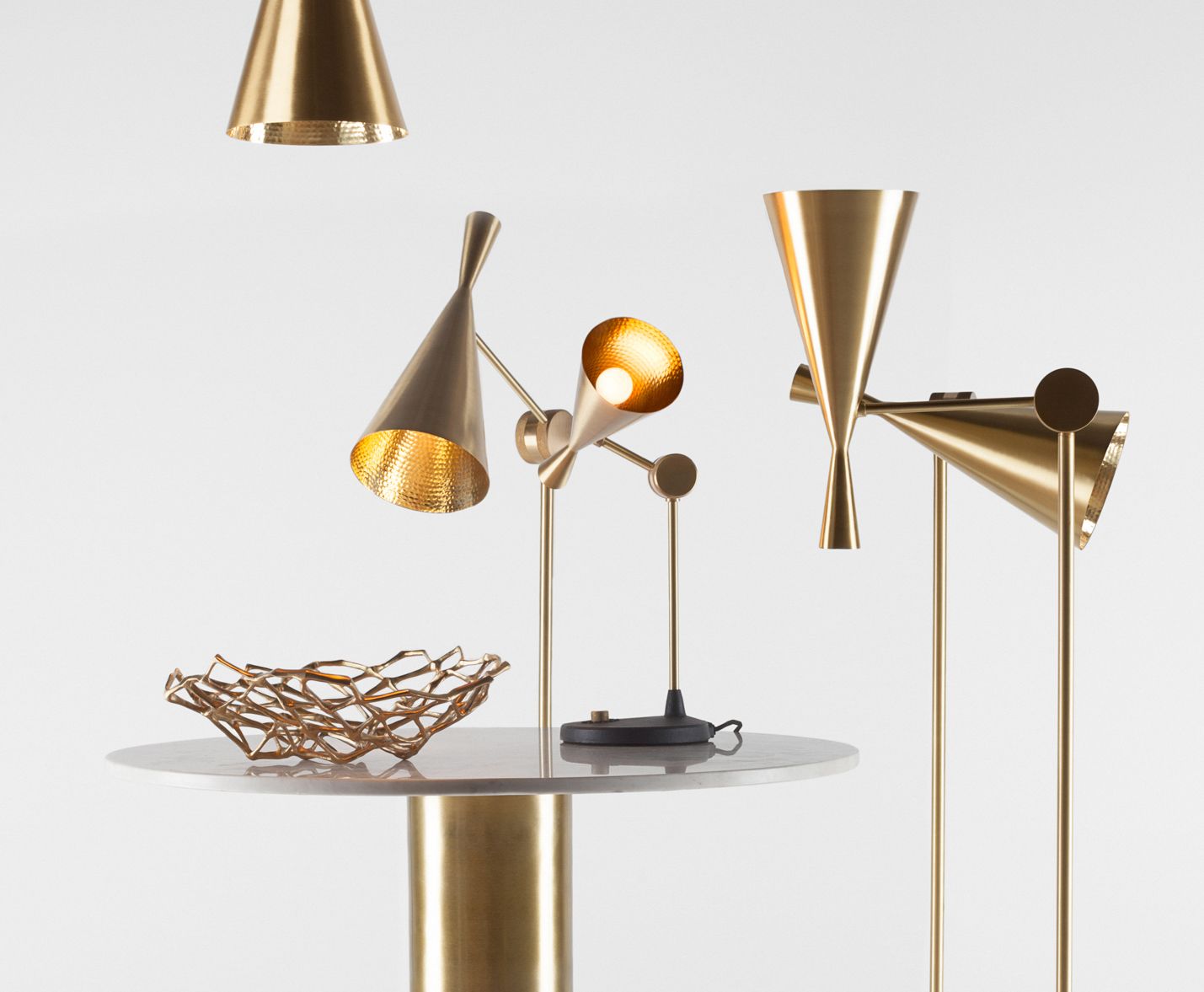 Gold schlagen [bald] Tischlampe