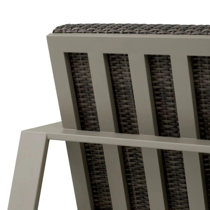 BELLE VUE Outdoor Sofa Gray Rattan