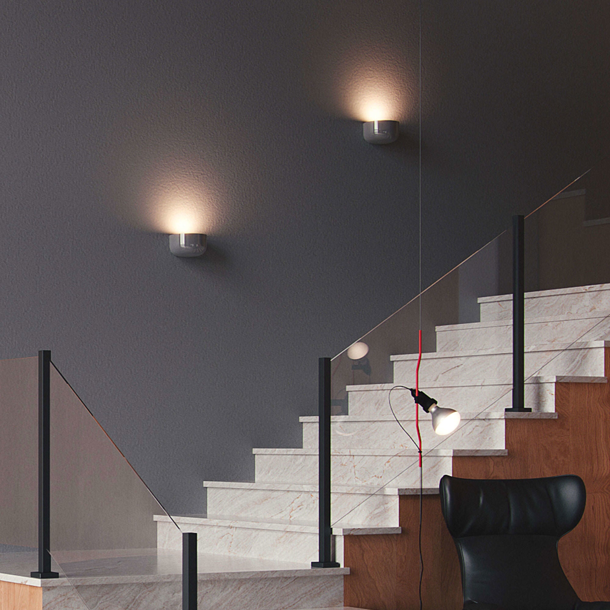 Wandleuchte BELLHOP grau