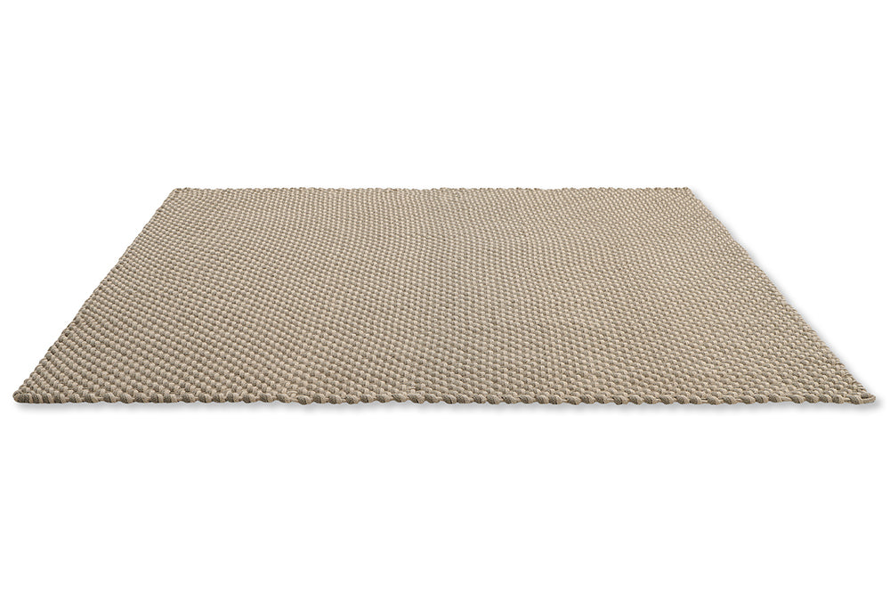 Gray-beige lace external rug