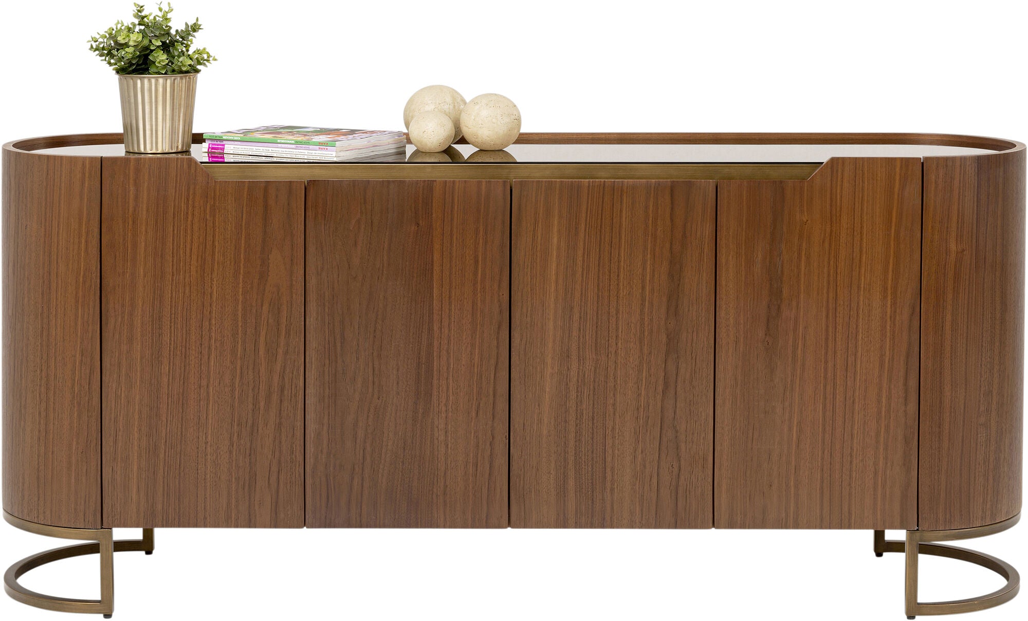 4-Door GIORGIO Walnut Veneer Sideboard
