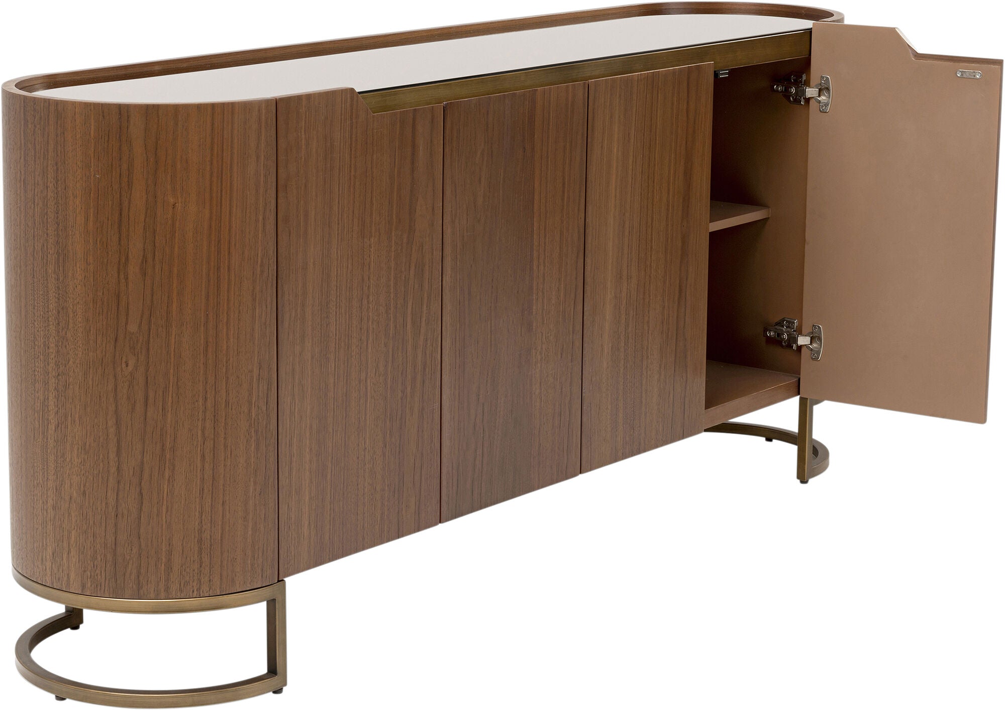4-Door GIORGIO Walnut Veneer Sideboard