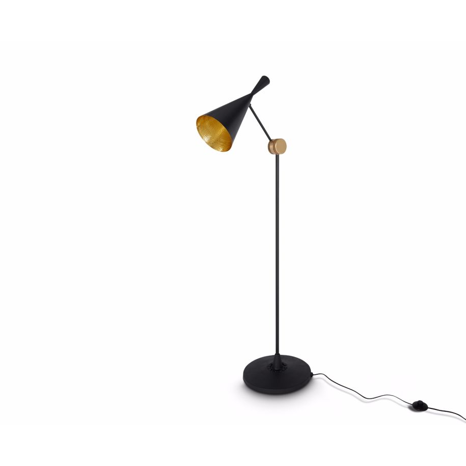 Beat black floor lamp with copper [coming soon]