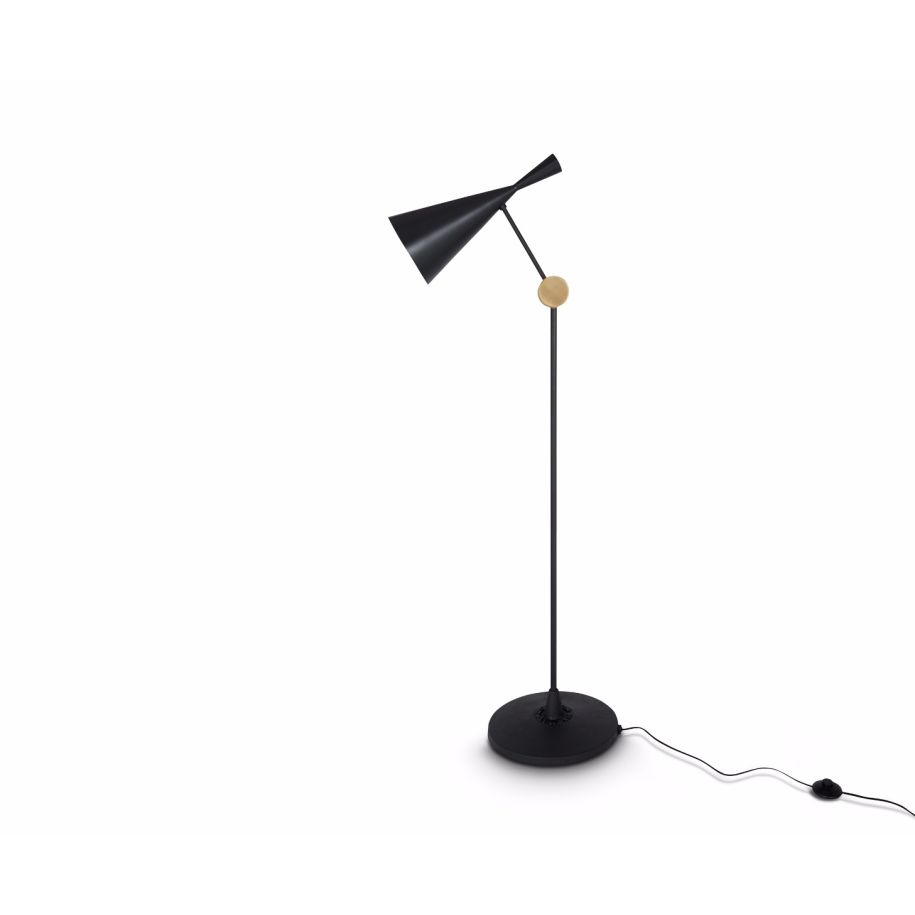 Beat black floor lamp with copper [coming soon]